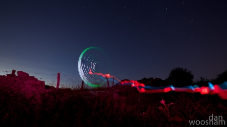 Crossing The Streams - Light Painting